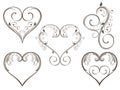 Floral Heart Scrolls