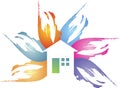 Floral house logo