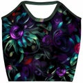 A floral illustration of halter tank top, with bright and vibrant colors. Royalty Free Stock Photo