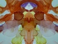 Floral Ink Artwork. Abstract Ink Art. Bright Royalty Free Stock Photo