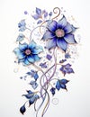 Floral Ink: A Vibrant Collection of Closeup Clematis Tattoos in