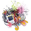 Floral Ipod Vector Design