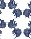Floral Iznik seamless pattern design