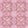 Floral jewerly rose color 3d seamless pattern. Pink vintage flowers vector ornaments. Ornamental background. Ornate decorative Royalty Free Stock Photo