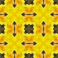 Floral Kaleidoscopic mosaic seamless texture