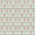 Floral lacy seamless pattern with flowers texture