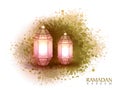 Floral Lamps for Ramadan Kareem celebration.