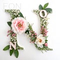 Floral letter \