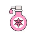 Floral lotion or bath and body shower bottle