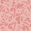 Floral love seamless pattern