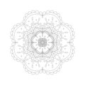 Floral mandala digital design or pattern