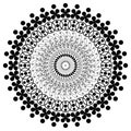 Floral Mandala Motive With Texture Royalty Free Stock Photo