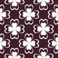 Floral maroon seamless pattern. Background with fower elements for wallpapers.