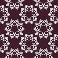 Floral maroon seamless pattern. Background with fower elements for wallpapers