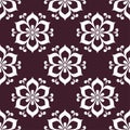 Floral maroon seamless pattern. Background with fower elements for wallpapers