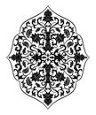 Floral medallion for design