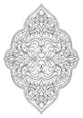 Floral medallion for design