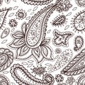 Floral mehendi pattern ornament vector illustration hand drawn henna mhendi pattern india tribal paisley background Royalty Free Stock Photo