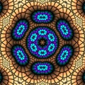 Floral mosaic kaleidoscope