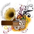 Floral Music Vector Design