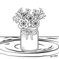 Floral nature flowers cartoon