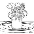 Floral nature flowers cartoon