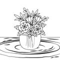 Floral nature flowers cartoon