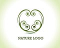 Floral nature logo