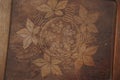 Floral old retro vintage ornament wallpaper on background. Cute ornament floral pattern. Background wall design. Vintage Royalty Free Stock Photo