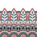 Floral oriental pattern.