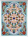 Floral ornament on tiles