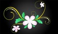 Floral ornament vector design with colorful ,colorful Flower element design for page decoration cards,wedding,paper,banner