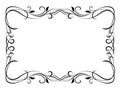 Floral ornamental decorative frame