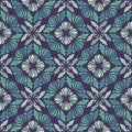 Floral ornamental vintage classic seamless pattern. Florish decorative background. Vector illustration