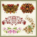 Floral Ornaments in Eastern Style Royalty Free Stock Photo