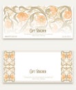 Floral pattern in art nouveau style, vintage, old, retro style Royalty Free Stock Photo