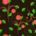 Floral pattern background illustrations