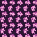 floral pattern background with orchids flowers