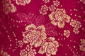 Floral pattern in chinese embroidery style. Flower seamless background