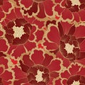 Floral pattern. Flower seamless background. Flourish ornamental garden wallpaper in retro eastern oriental style Royalty Free Stock Photo