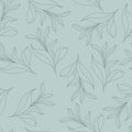 Floral pattern. Hand-made seamless pattern