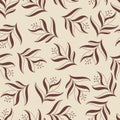 Floral pattern. Hand-made seamless pattern for textiles, fabrics, covers, wallpapers, prints