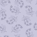 Floral pattern. Hand-made seamless pattern