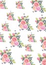 Floral pattern illustration. Flower for textile desingn.