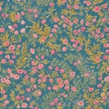 160 Floral Pattern: A natural and organic background featuring floral patterns in soft and pastel colors that create a romantic Royalty Free Stock Photo