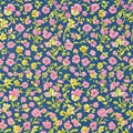 160 Floral Pattern: A natural and organic background featuring floral patterns in soft and pastel colors that create a romantic Royalty Free Stock Photo