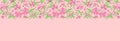 Floral pattern, place for your text. Beautiful flowers on a pink background. Wedding style, birthday. Greeting card Royalty Free Stock Photo