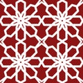 Floral pattern seamless background, red maroon white vector illustration for textile design, scrapbook and creative decoration