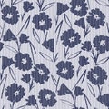 seamless textures floral pattern on white background