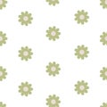 Floral pattern, seamless texture. Daisy flowers, endless background, repeating print for modern cute Royalty Free Stock Photo